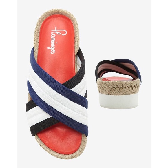 Flamingos Malabar Fabric Espadrille Sandals - Picture 1 of 5